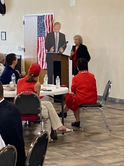 Connie O-Brien on the campaign trail.